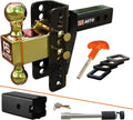 Adjustable Ball Mount Trailer Hitch 2-in Receiver 6-in Drop - Strong