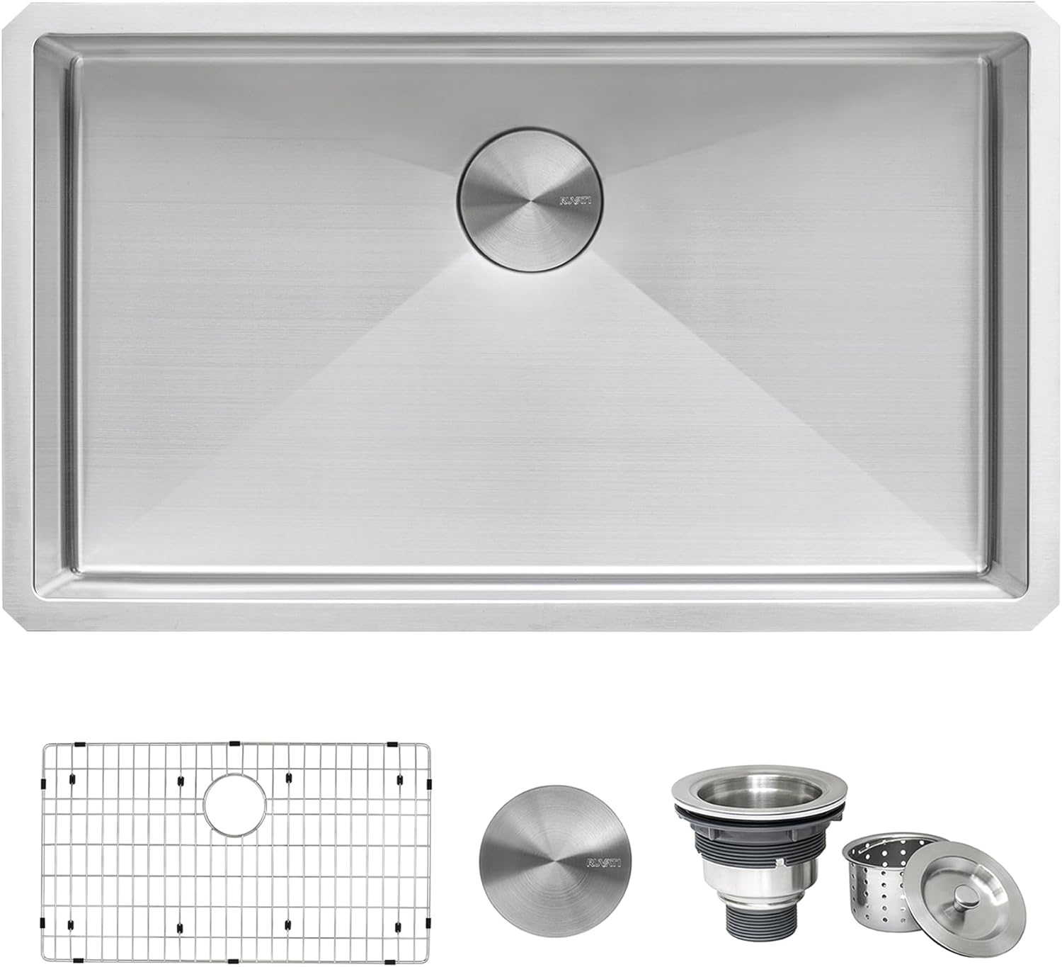 Ruvati 30-inch Undermount Kitchen Sink with Rounded Corners