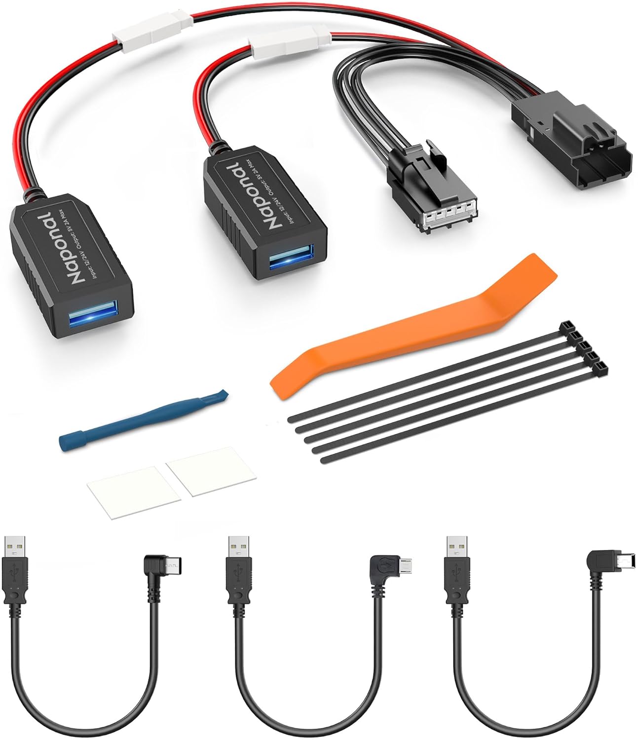 GPS Dash Cam Power Adapter for Select Ford Models and More
