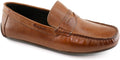 Men's Leather Casual Slip On Penny Loafers - Comfortable Everyday Wear