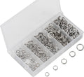 200PCS Stainless Steel Split Rings with Fishing Pliers - Durable