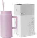 50oz Simple Modern Tumbler with Handle and Straw Lid for Hydration