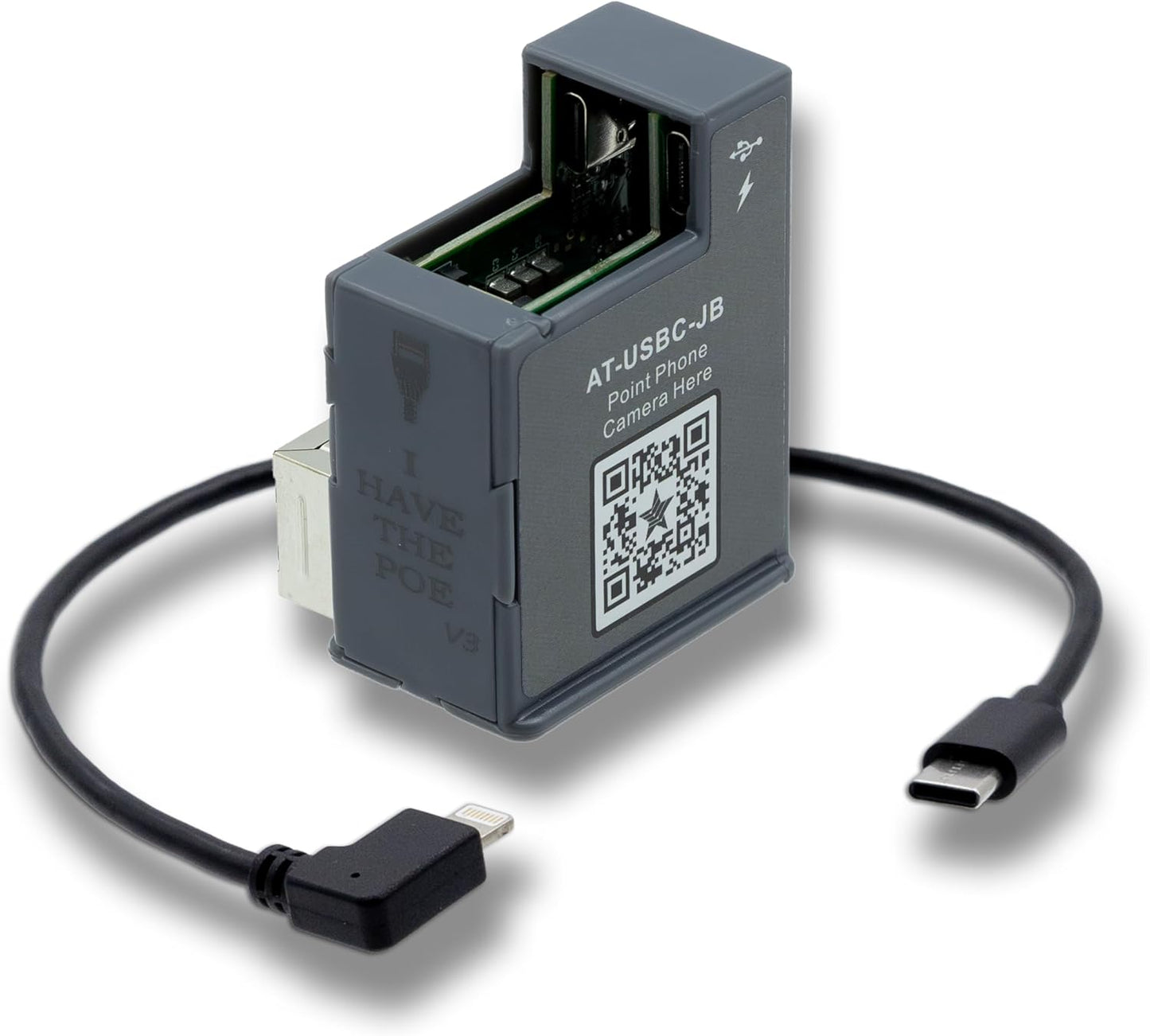 PoE Texas 802.3at PoE+ Adapter with Dual USB-C Ports for iPad