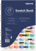 Lightwish Watercolor Swatch Book - 12 Detachable Sheets, Heavyweight