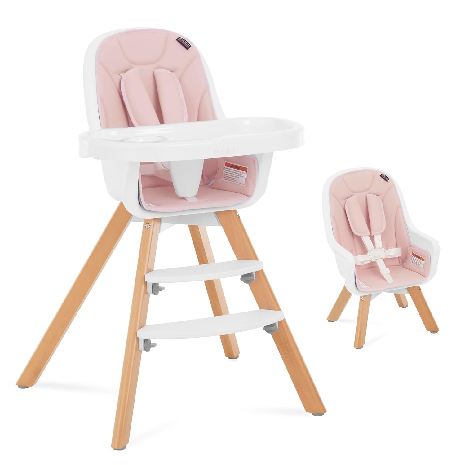 Convertible Evolur Zoodle High Chair - Stylish & Practical