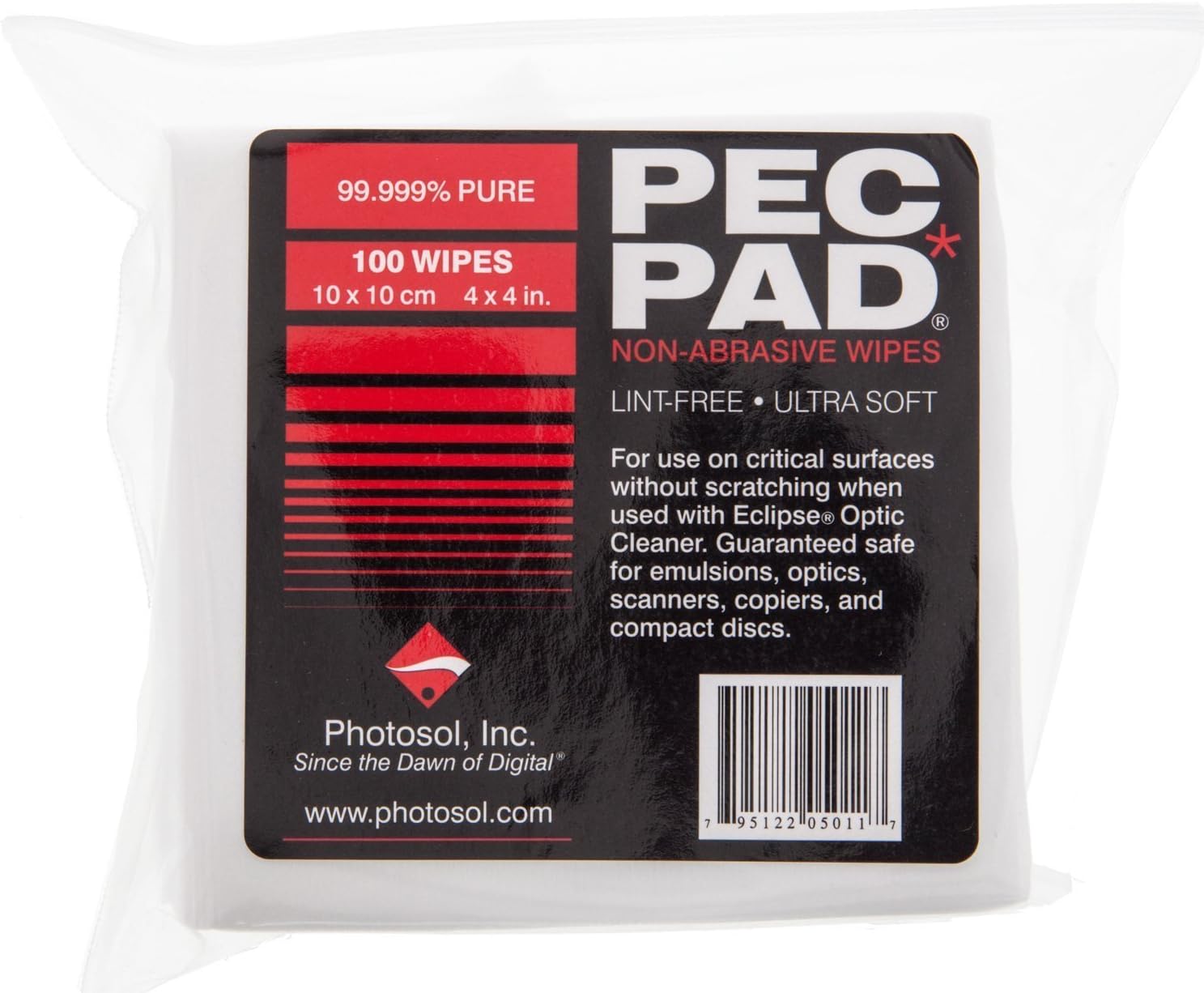 PEC-PAD Lint Free Wipes for Cleaning Sensitive Surfaces