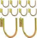 4 in E Track J Hooks 10 Pack - Heavy Duty Galvanized Tie Down