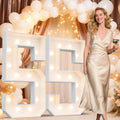 4FT Marquee Light Up Numbers 55 - Large Warm White Party Numbers