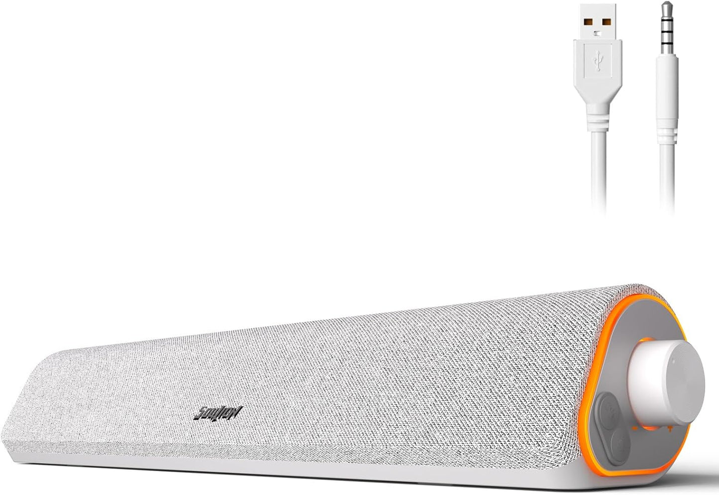 Soulion R50 White Computer Speakers: Immersive Surround Sound