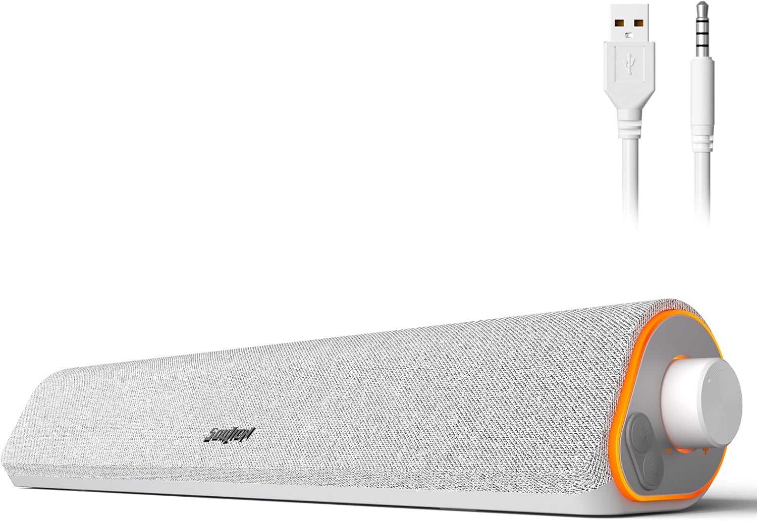 Soulion R50 White Computer Speakers: Immersive Surround Sound