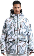 Mens Snowboard Jacket Waterproof Insulated Ski Coat - Warm Hooded