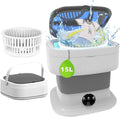 Portable 15L Washer + Dryer Combo for Travel - 3 Cleaning Modes