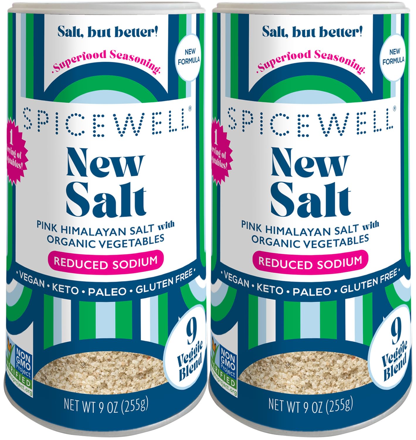 Himalayan Pink Salt Pouch with 9 Veggies - Less Sodium Option