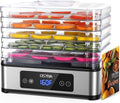 Food Dehydrator with 5 Stainless Steel Trays - Precise 48H Timer