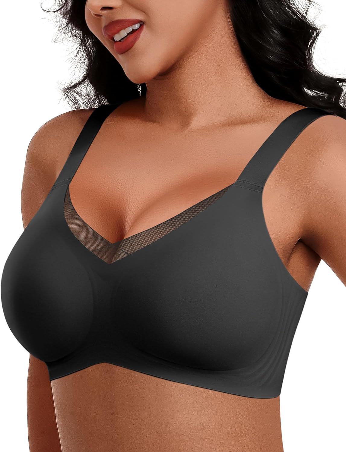 Seamless Mesh Lace Bras for Women with Support and Lift