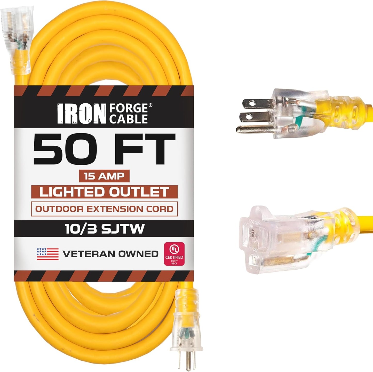 Iron Forge Cable 50 Ft Heavy Duty Outdoor Extension Cord Review