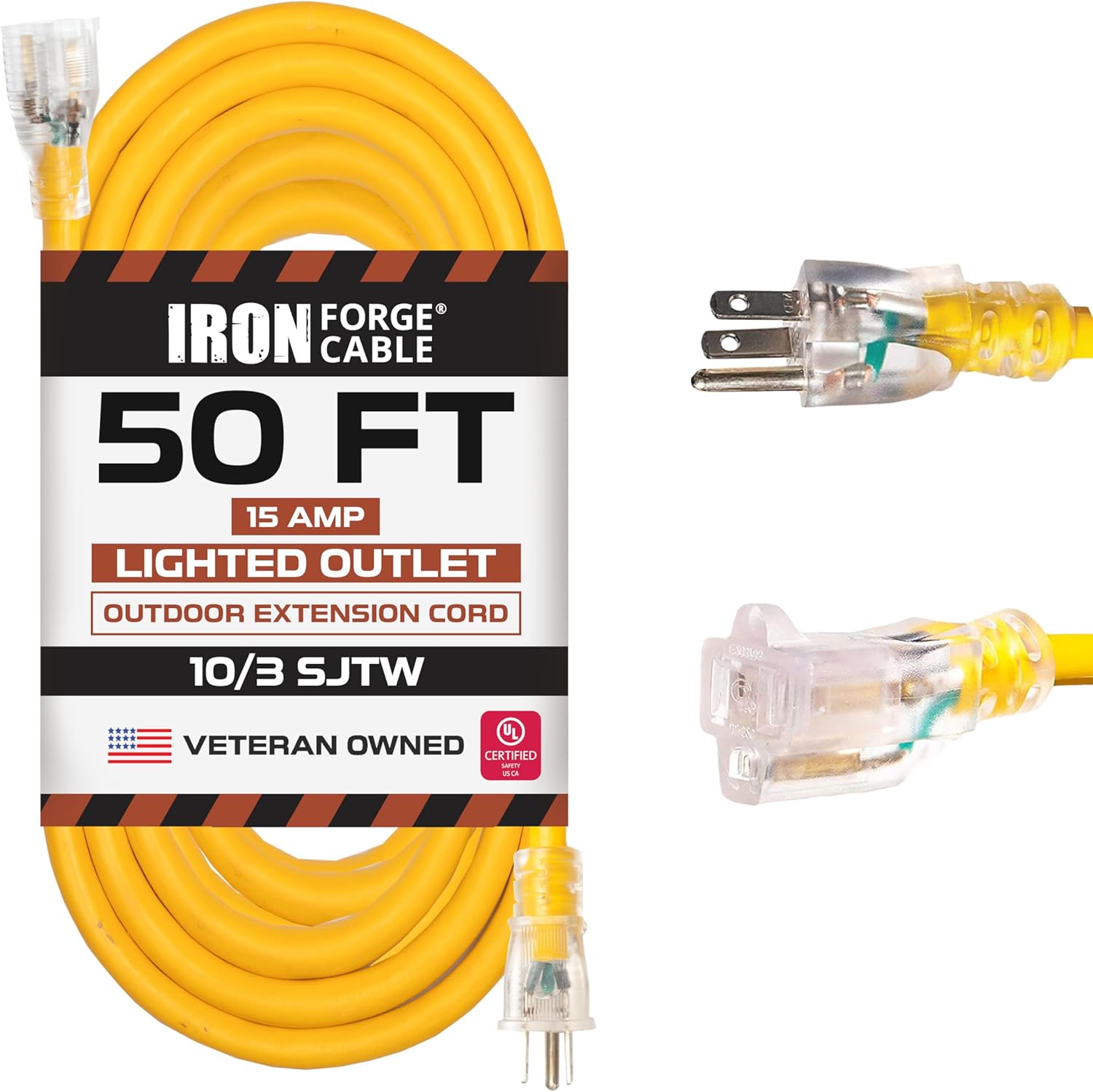 Iron Forge Cable 50 Ft Heavy Duty Outdoor Extension Cord Review