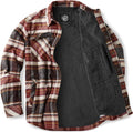 CQR Men's Flannel Shirt Jacket Long Sleeve - Warm Outdoor (Style QRW1)