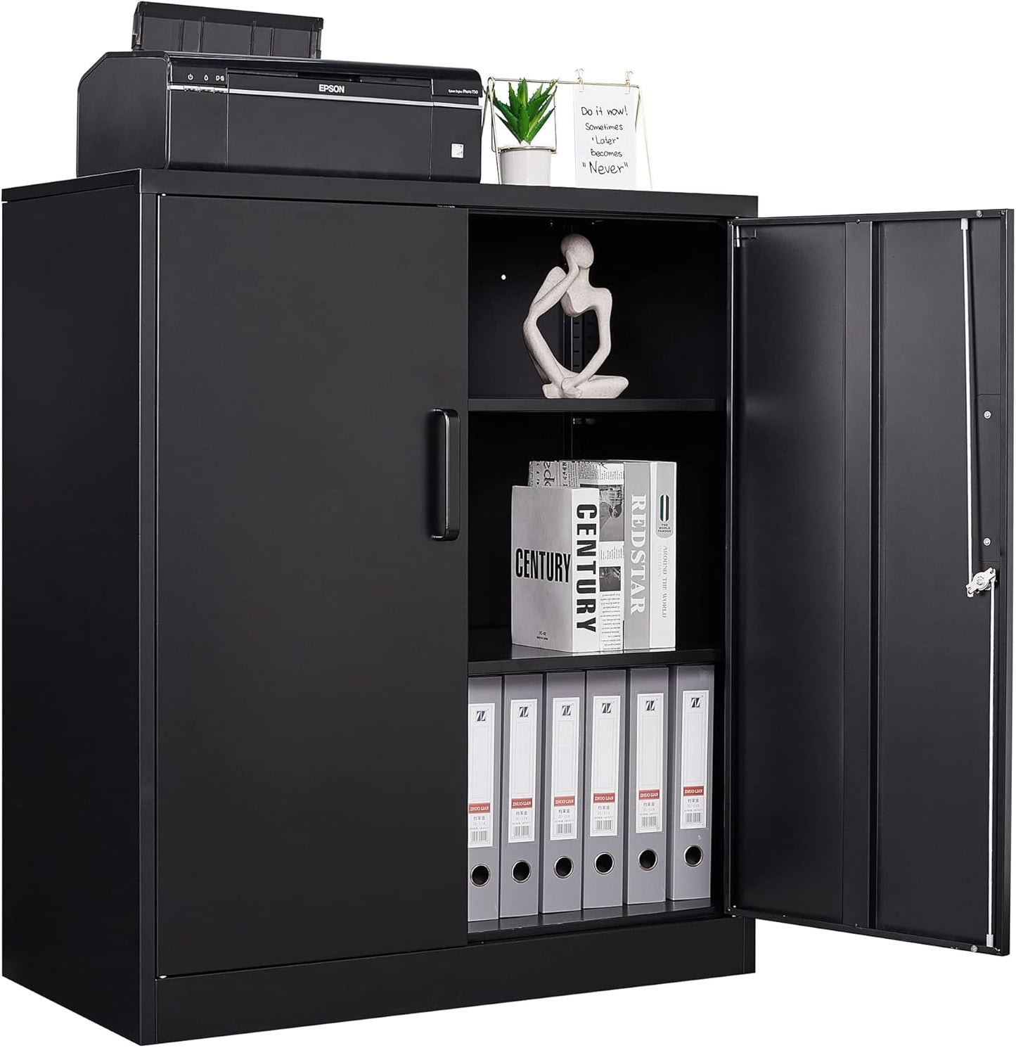 Letaya Metal Storage Cabinets with Lock for Home and Office