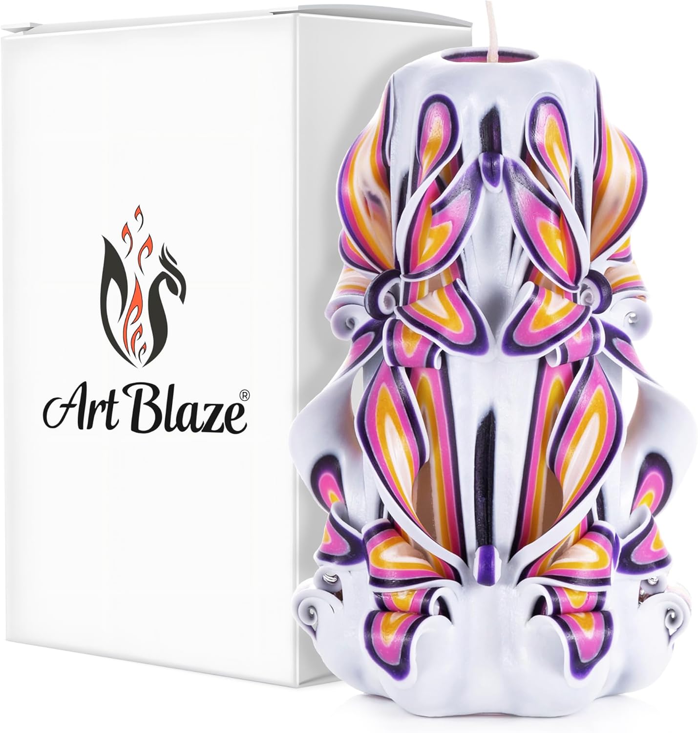Handmade Decorative Carved Candles for Cozy Home Decor Gifts