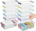 Extra Large Pencil Box 12 Pack with Removable Divider - Stackable