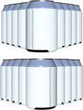 PartyPrints 100 Pack White Blank Neoprene Can Cooler Sleeves
