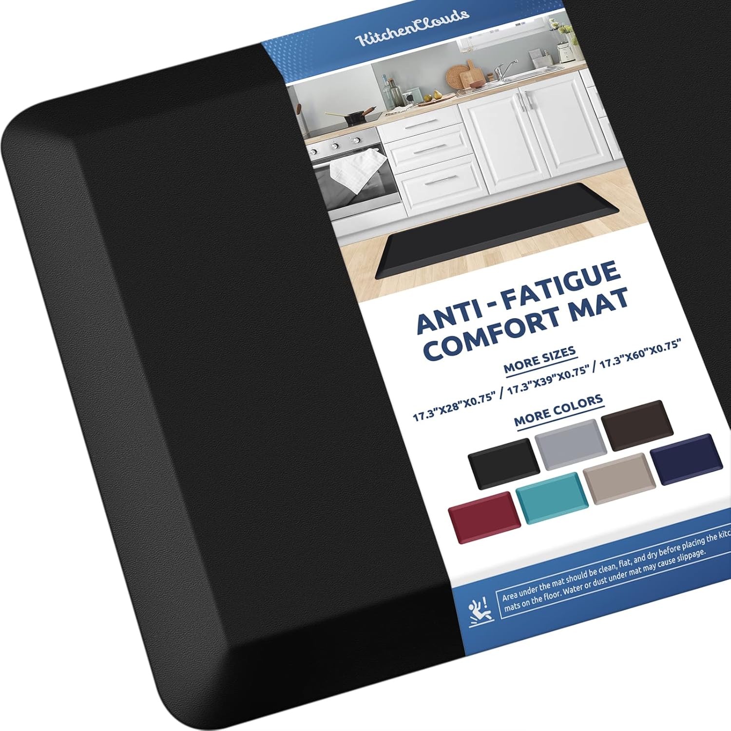 KitchenClouds Anti Fatigue Kitchen Mat for Comfort and Safety