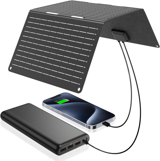 30W Portable Solar Charger for Camping and Outdoor Activities