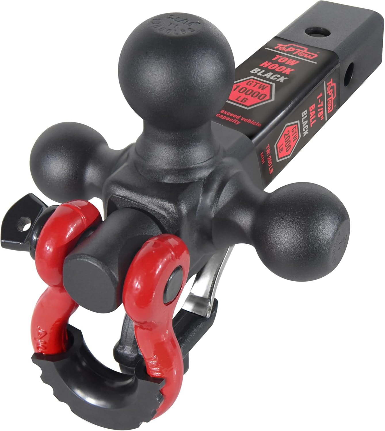 TOPTOW Trailer Hitch Tri-Ball Mount for Versatile Towing Needs