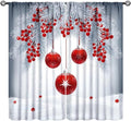 Merry Christmas Curtains for Bedroom - Festive Blackout Panels