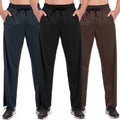 Mens Sweatpants with Zipper Pockets and Open Bottom - Comfortable