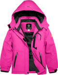 GEMYSE Girl's Waterproof Ski Snow Jacket Fleece Windproof Winter