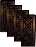 Decor Grates Gothic Floor Register 4-Pack 4x10 in Rubbed Bronze