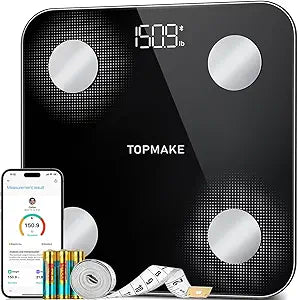 TOPMAKE Digital Bathroom Scale for Body Weight and Composition