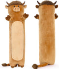 Tezituor 43ft Cute Highland Cow Stuffed Animal Pillow - Soft Long