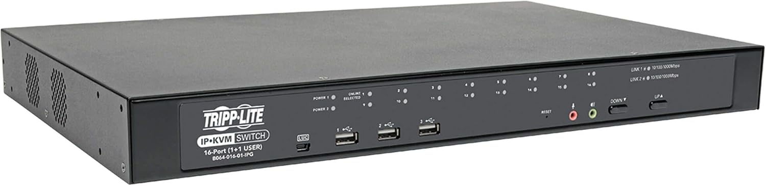 Tripp Lite Cat5 KVM Switch Over IP 16-Port for Remote Access