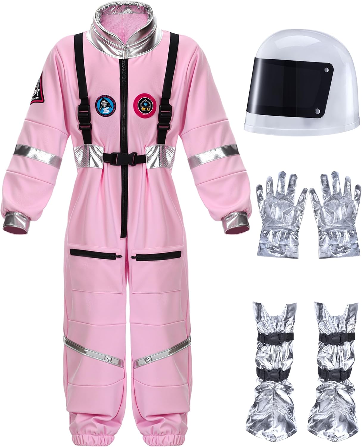 Kids Astronaut Costume Set with Helmet, Jumpsuit, Gloves & More