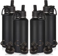 Volhoply 32oz Insulated Water Bottles 4 Pack - Long Cold & Hot