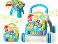 Sit to Stand Baby Walker Activity Center for Early Learning - Blue
