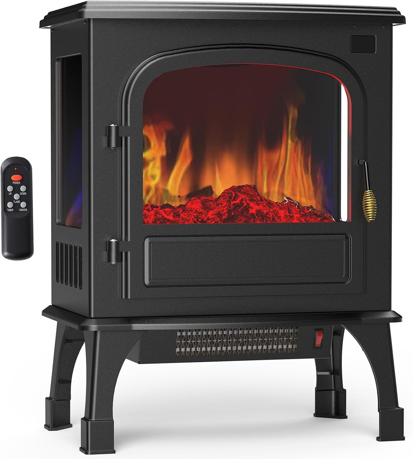 Sweetcrispy 26 Indoor Electric Fireplace Heater with 3D Flame Effect