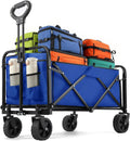 Collapsible Wagon 220 lbs Heavy Duty Foldable Beach Cart - Portable
