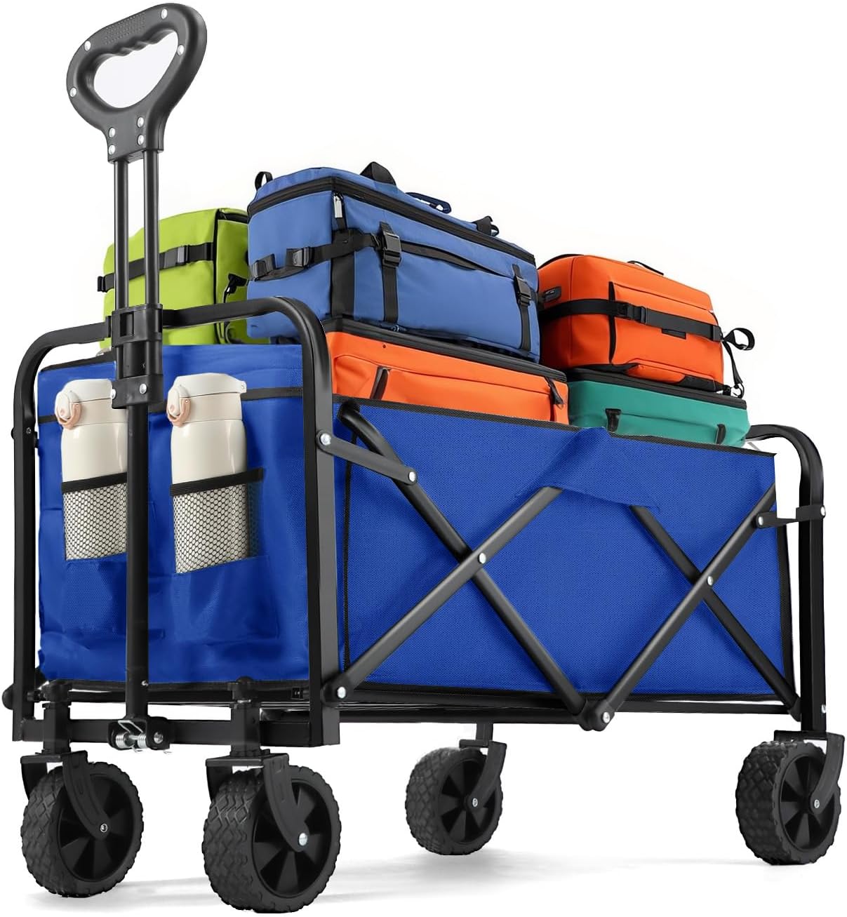 Collapsible Wagon for Groceries, Beach, and Camping Use