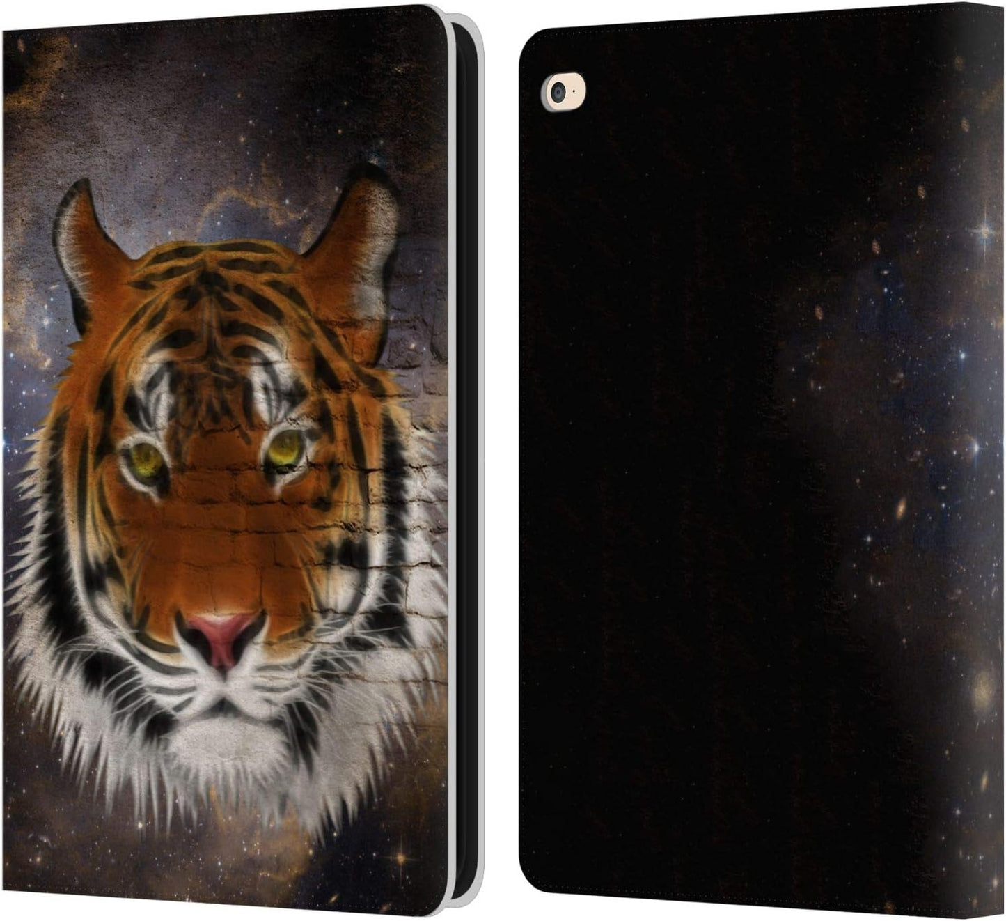 Simone Gatterwe Abstract Tiger Leather Wallet Case for iPad Air 2