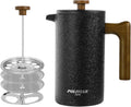 French Press Coffee Maker 34 oz - Double Wall Insulated Steel
