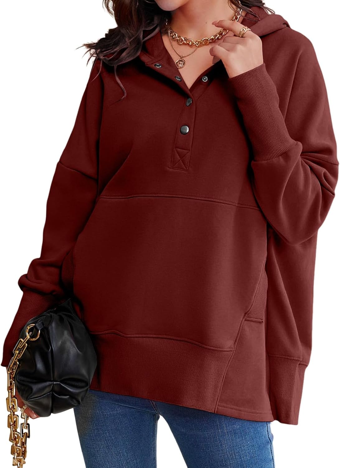 AlvaQ Womens Oversized Sweatshirts for Cozy Winter Style