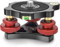 Camera Leveler Tripod Leveling Base Tri-Wheel Head - Precise +/-5