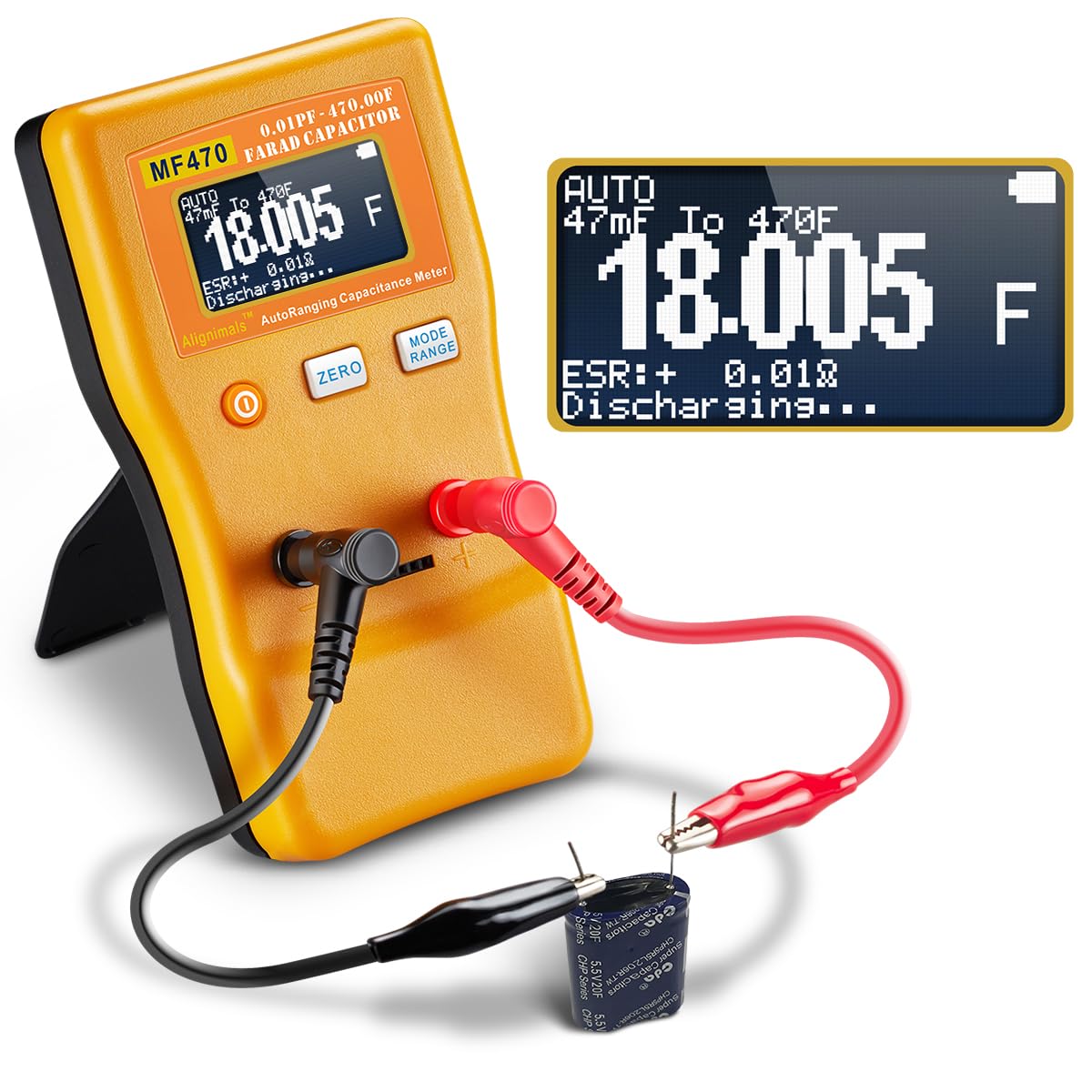 MF470 Capacitance Tester for Accurate Electrical Measurements