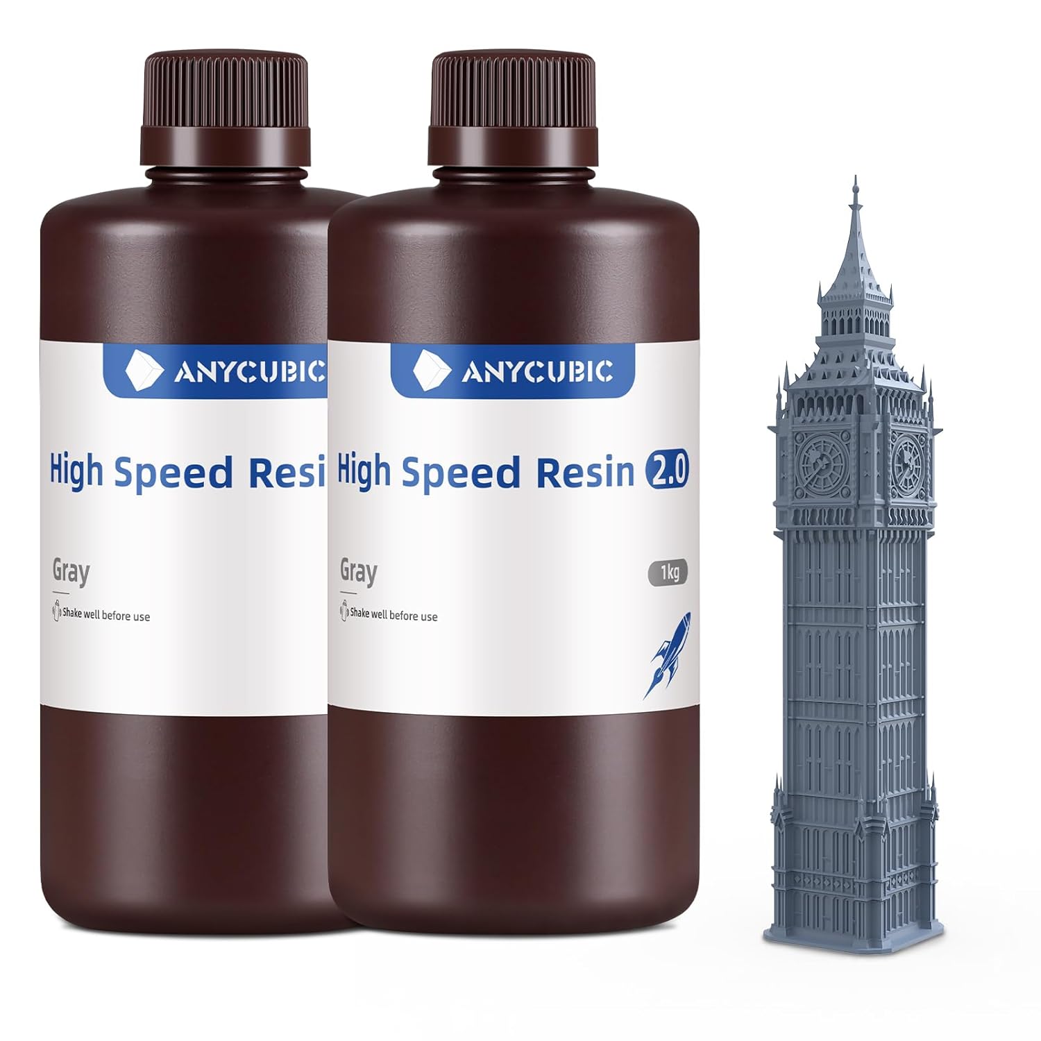 ANYCUBIC High Speed 3D Printer Resin 2.0 for Fast Printing