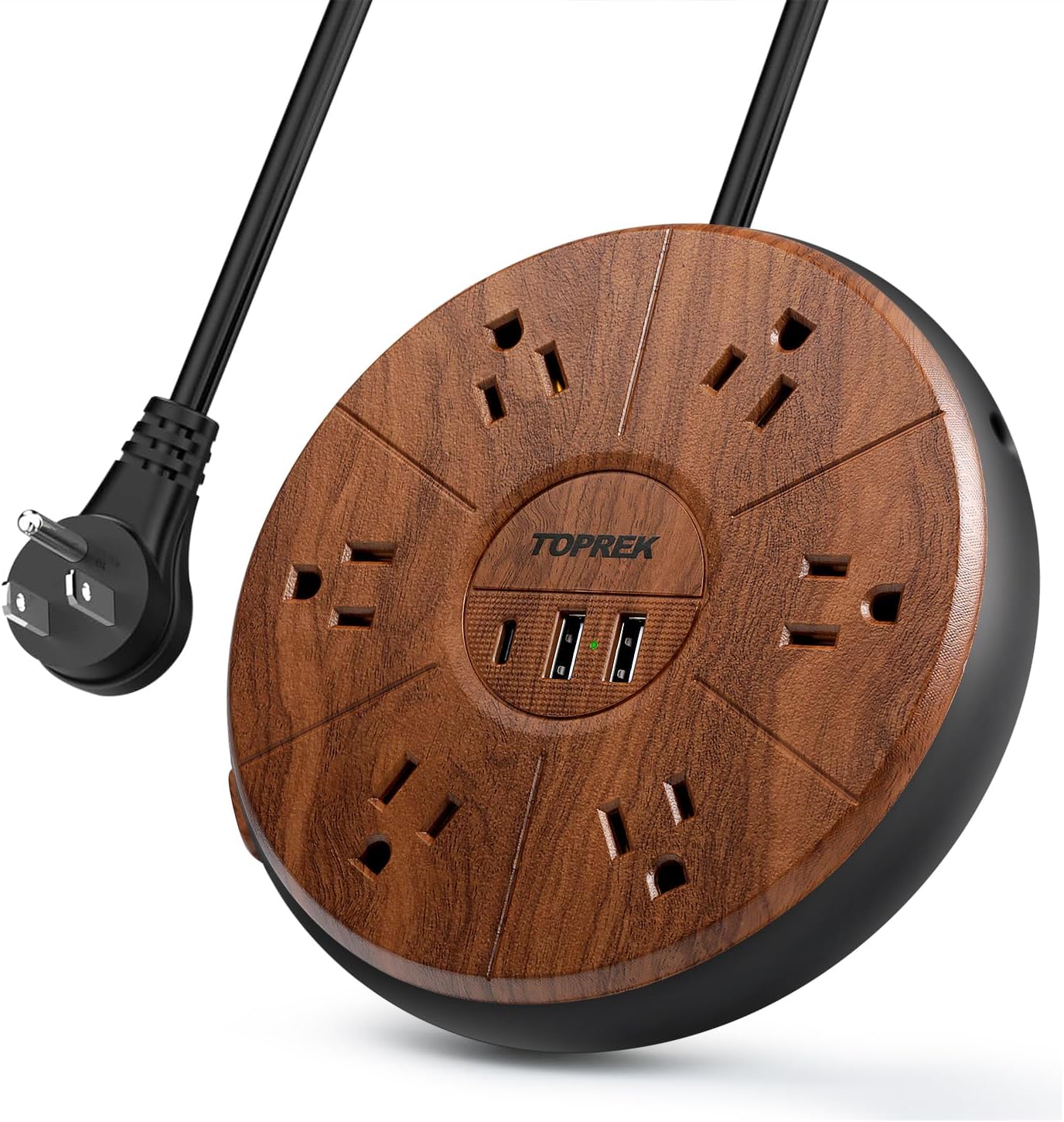 TOPREK 6-Outlet Power Strip with 20W USB-C PD