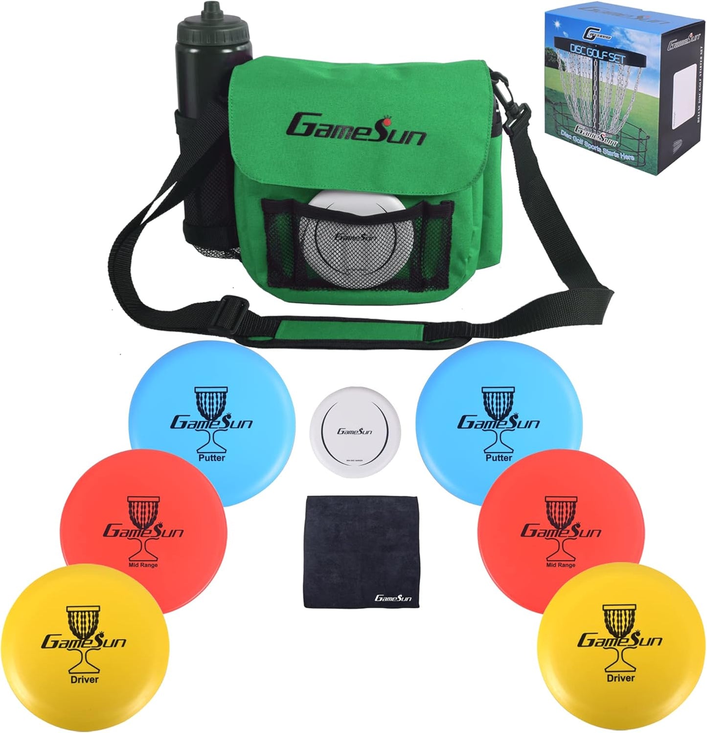 Ultimate DISC Golf Set with Bag & Accessories by GAMESUN